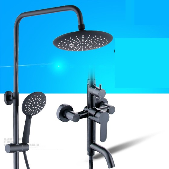 S20266 anti rust and black shower set from china